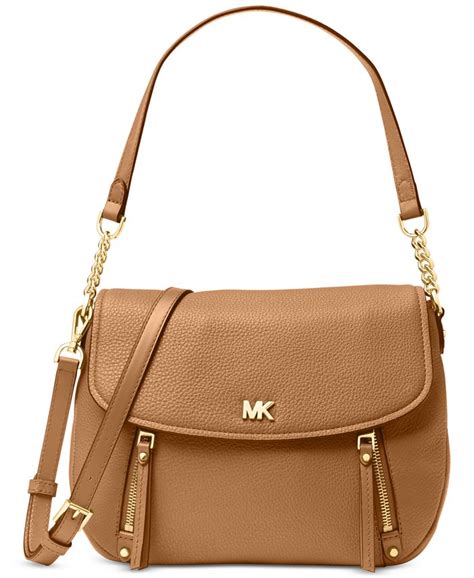 michael kors evie pebbled leather|Macy's.